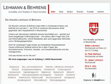 Tablet Screenshot of lehmann-behrens.de